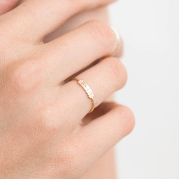 Personalized Stacking Ring